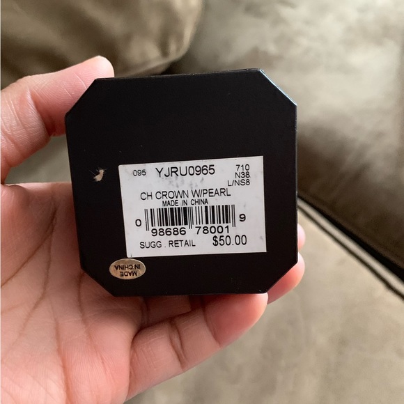 NIB NEW RARE JUICY COUTURE CROWN PEARL DOME CHARM BRACELET - Picture 9 of 9